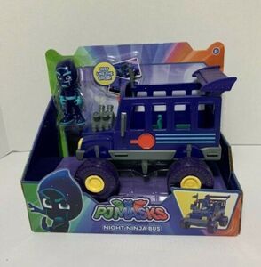 PJ Masks Night Ninja Bus New Nickelodian Gecko Cat Boy Owlette